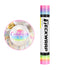 Candy Color Rainbow Stripes craft vinyl roll with Congrats Grad decal