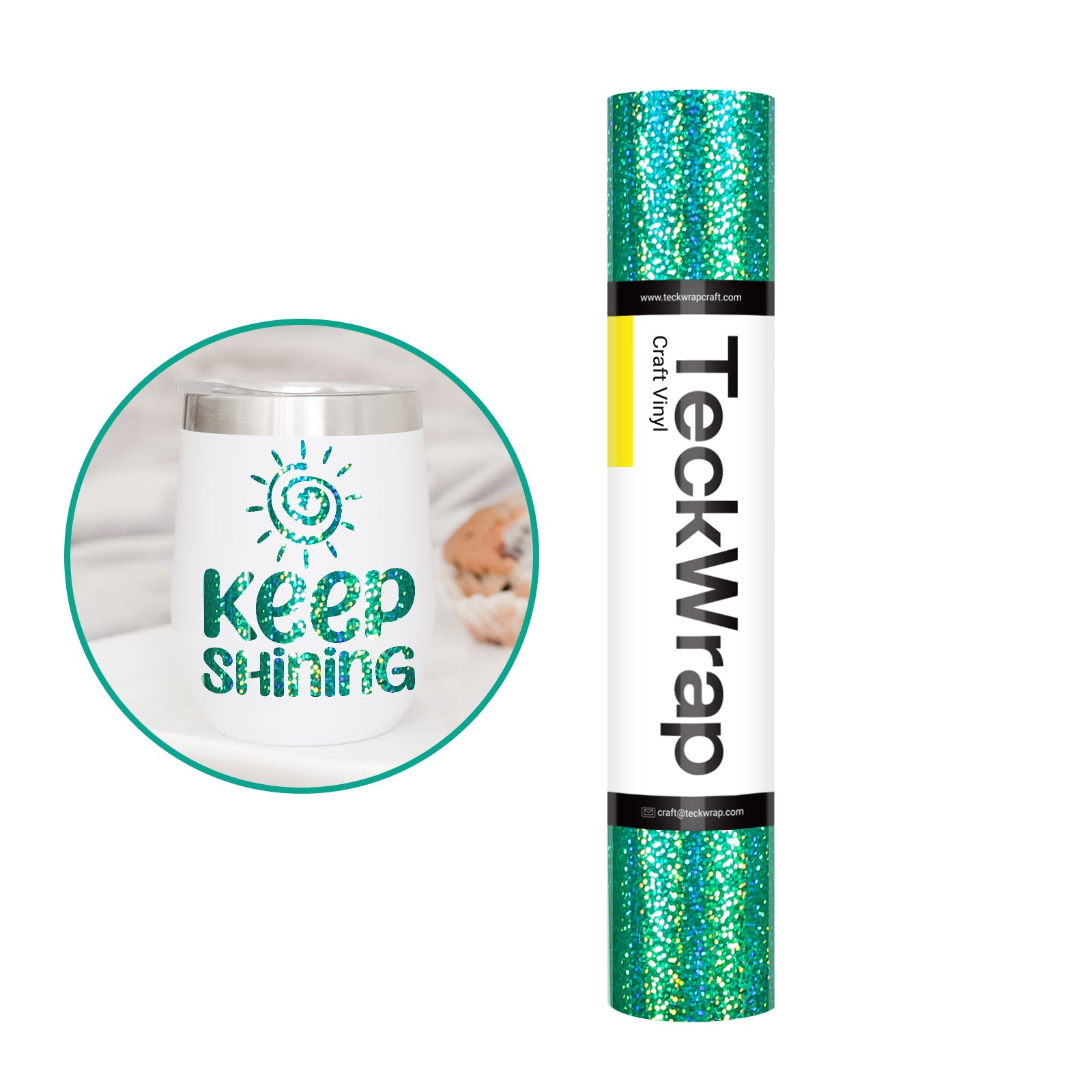 Holographic Sparkle Adhesive Craft Vinyl
