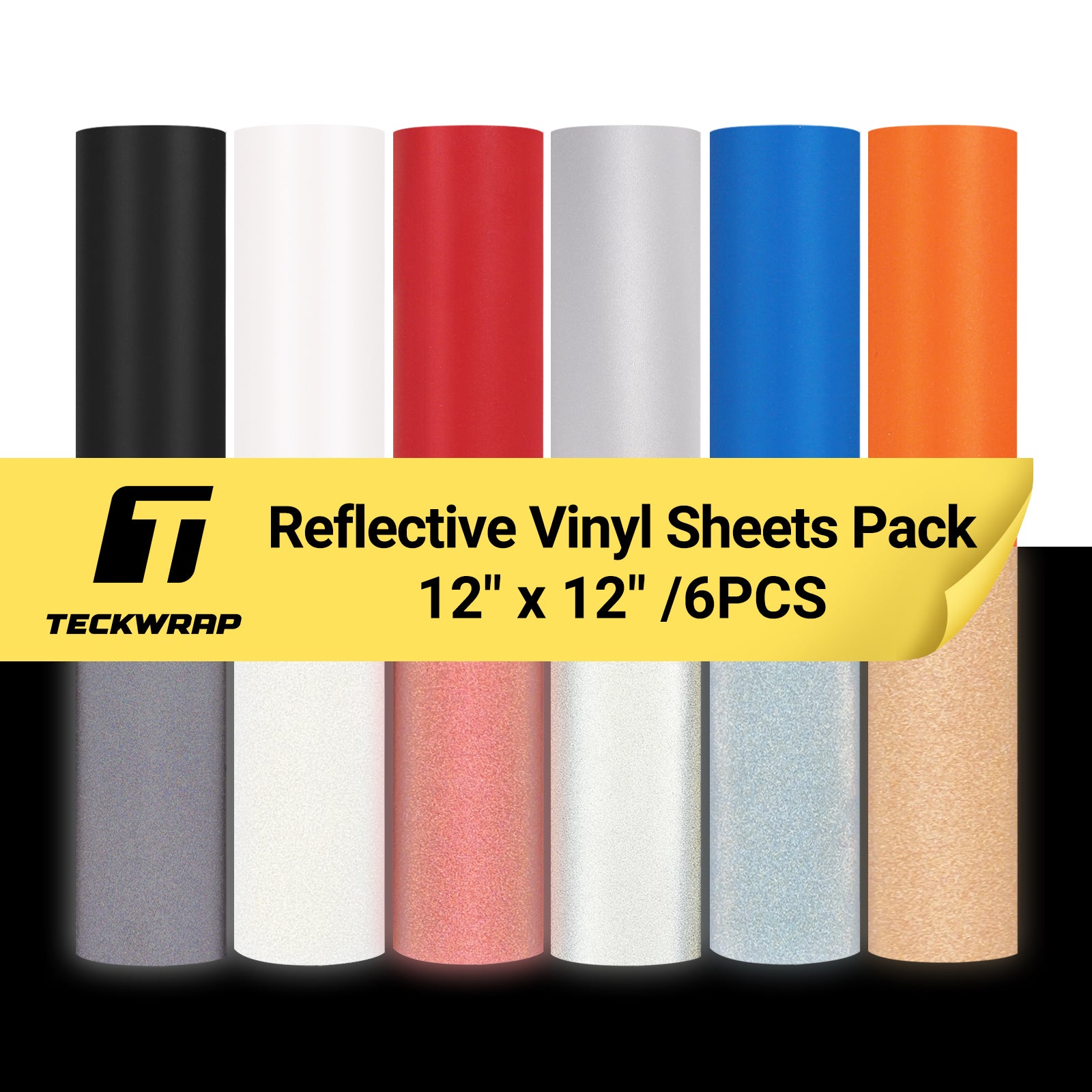 Reflective Vinyl Sheets 6 PCS Pack