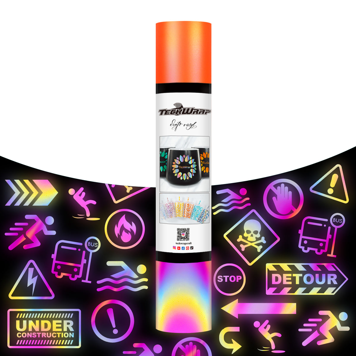 Reflexite White Reflective 1-Inch Adhesive Vinyl Dots, Sheet Of 64, For Safety Visibility