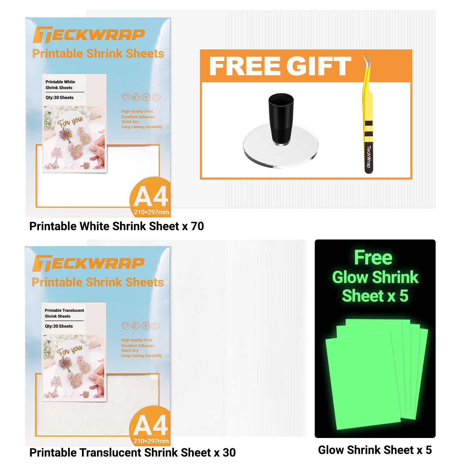 Inkjet Printable Shrink Sheets TeckWrapCraft