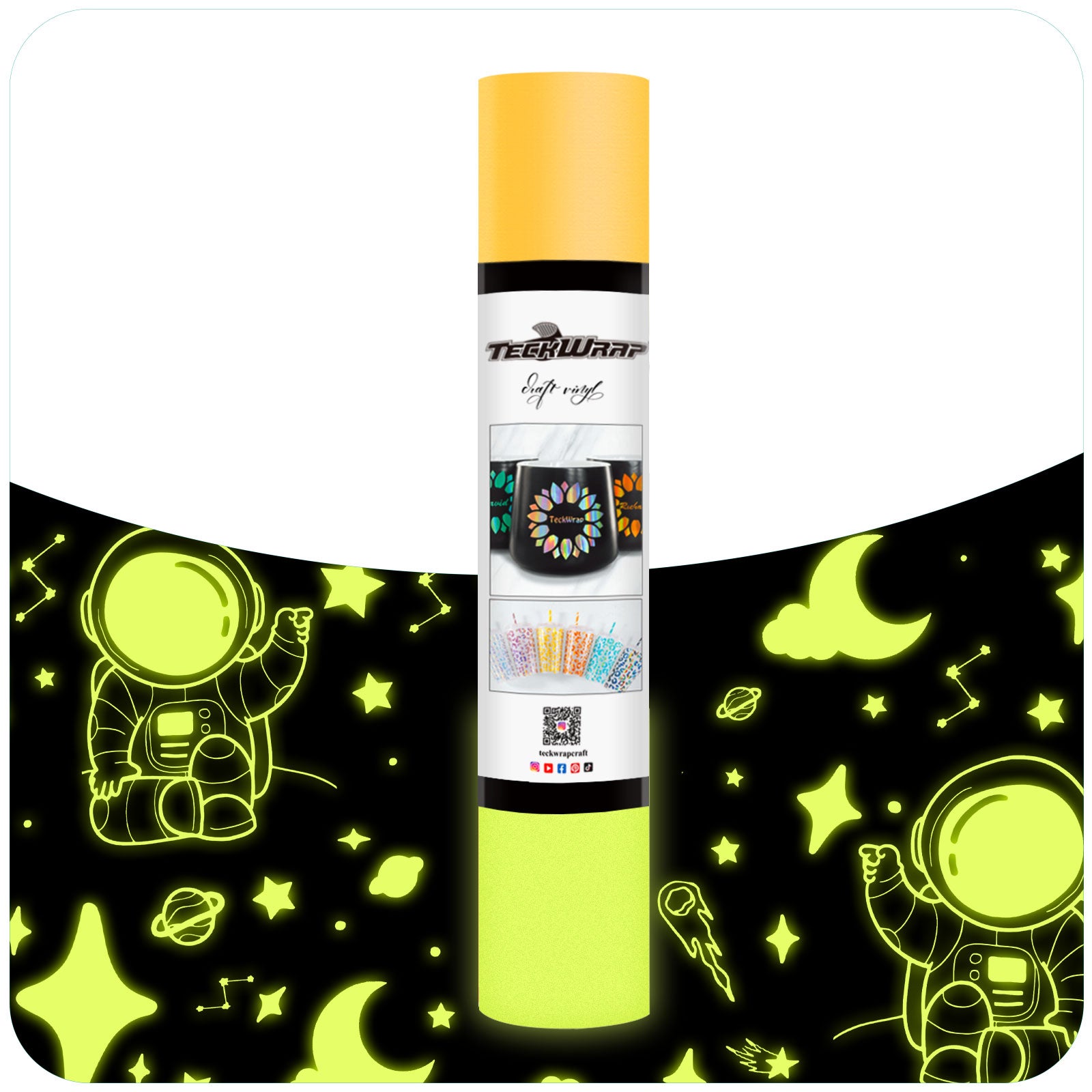 Glow In the Dark Vinyl 5ft Yellow