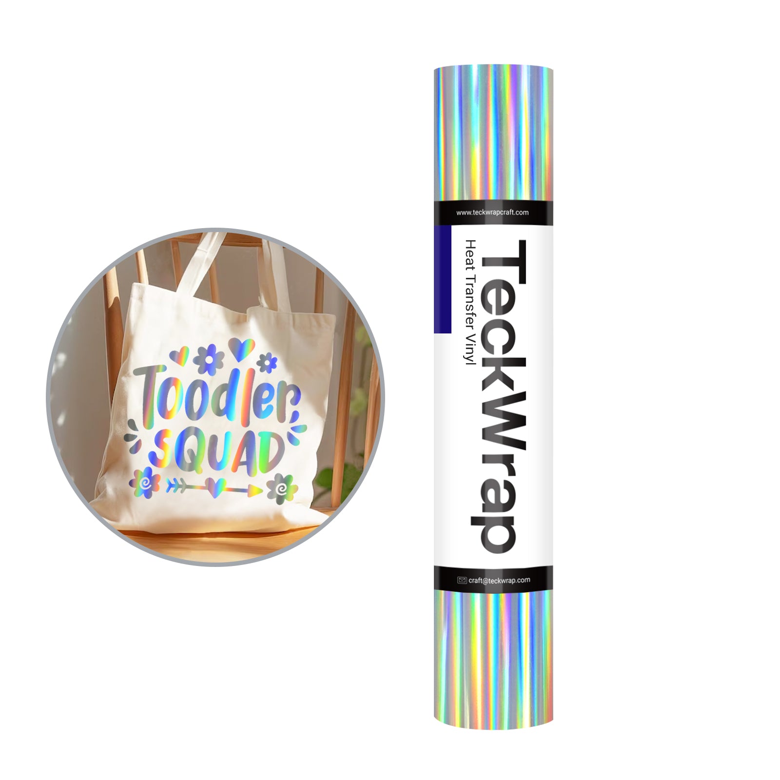 Soft Metallic Holographic Heat Transfer Vinyl