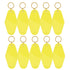 Motel Keychains Blanks 10pcs Carnation Yellow