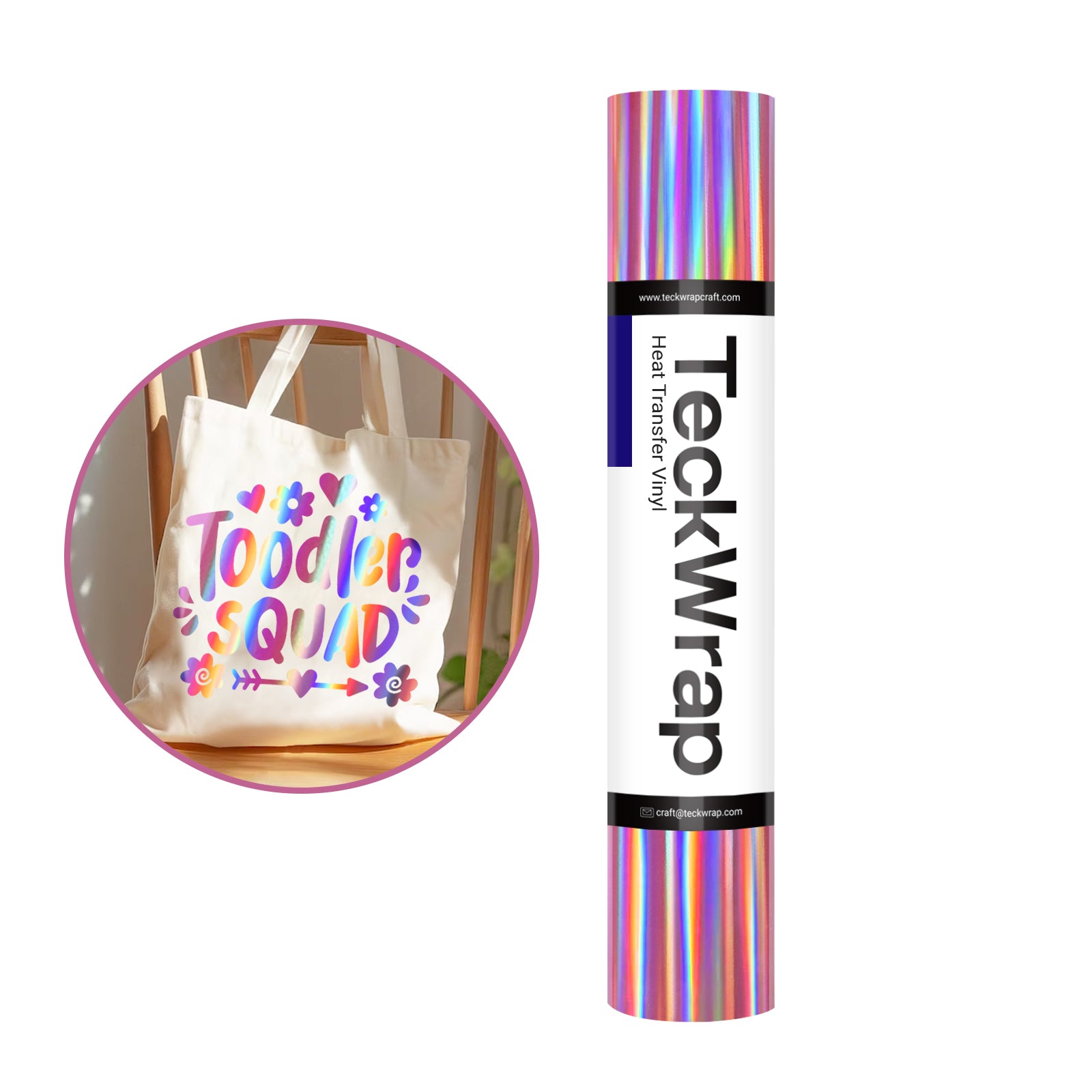 Soft Metallic Holographic Heat Transfer Vinyl