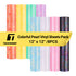 Colorful Pearl Vinyl Sheets 8 PCS Pack