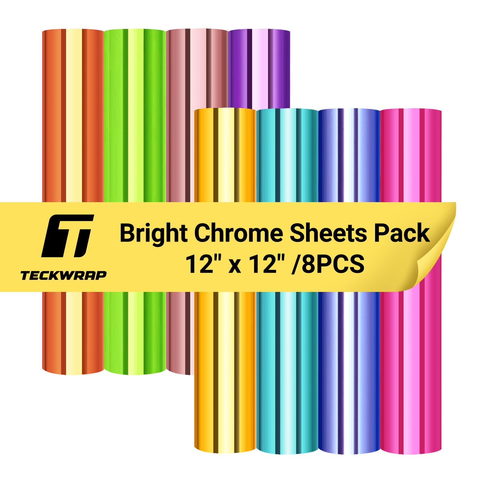 Mirror Chrome Vinyl Sheets Pack