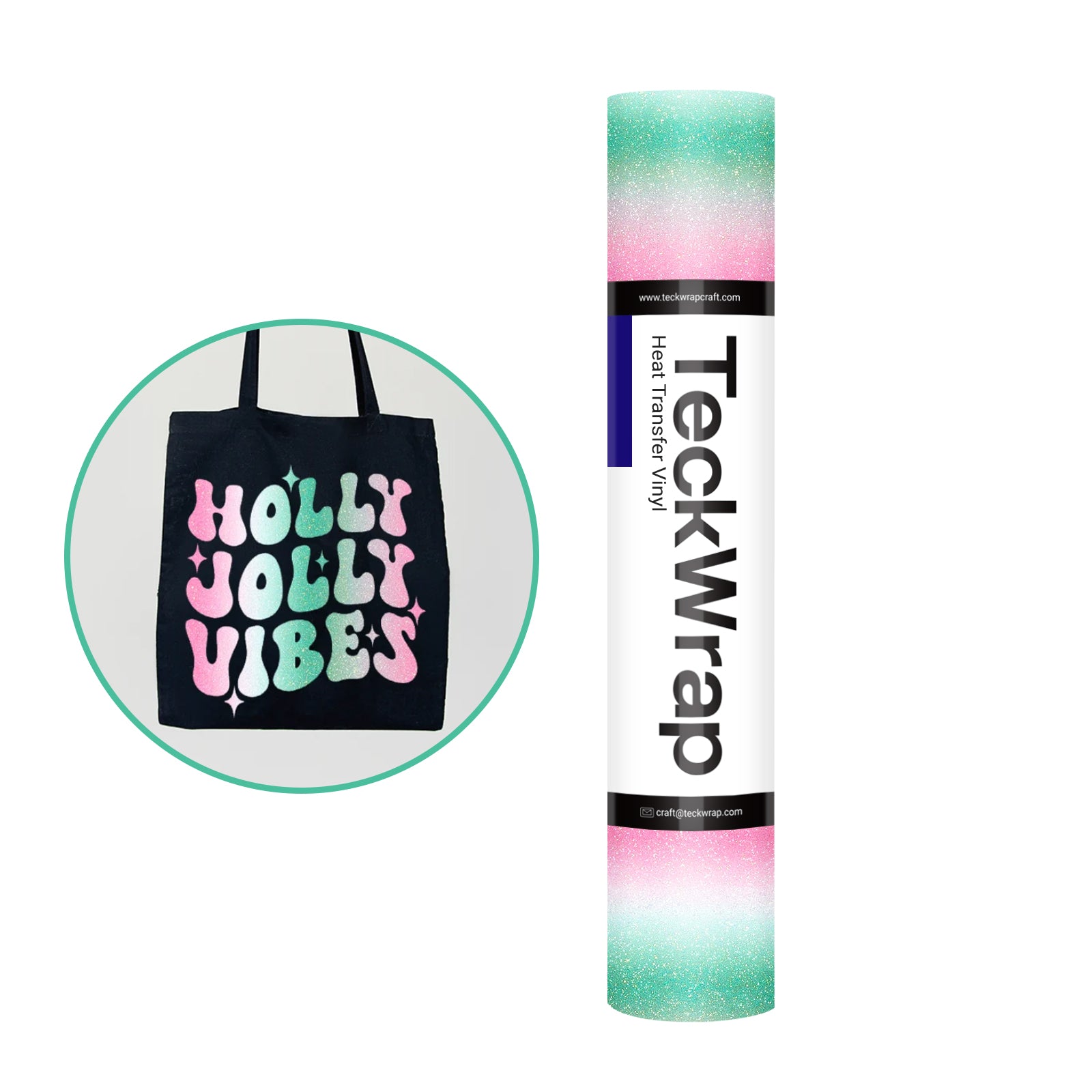 Ombré Glitter Heat Transfer Vinyl