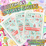 Custom A5 Sticker Sheets