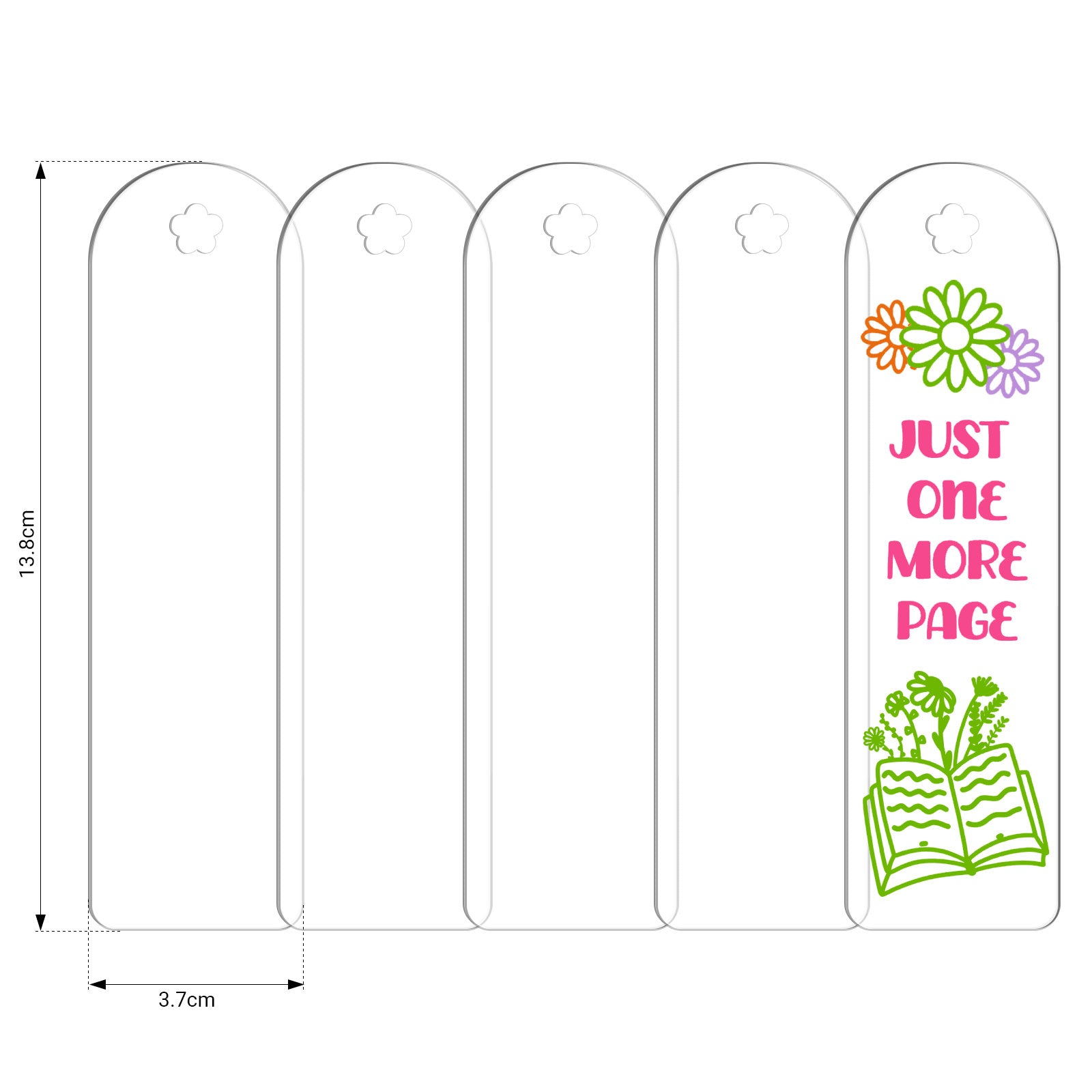 Acrylic Bookmark Blanks