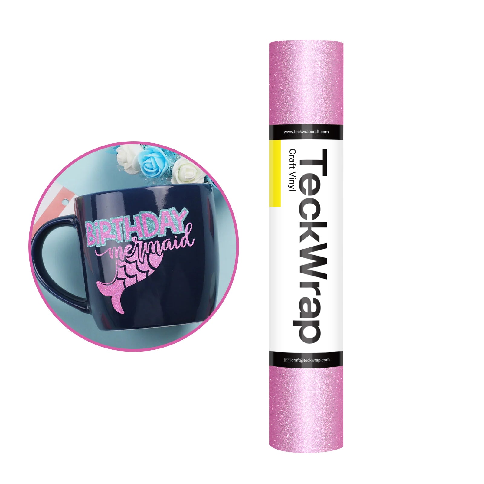 Glitter Adhesive Craft Vinyl