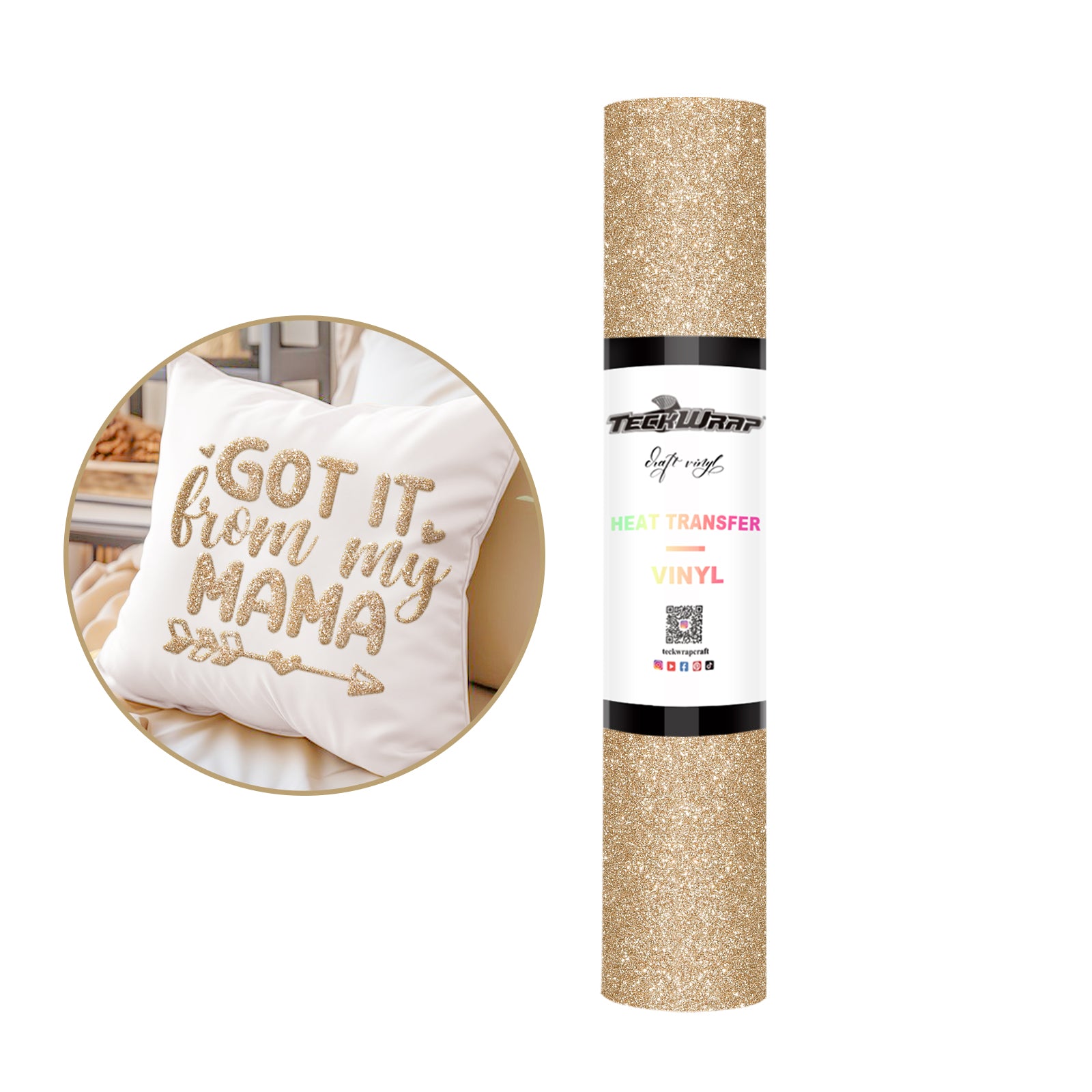 Glitter Puff Heat Transfer Vinyl