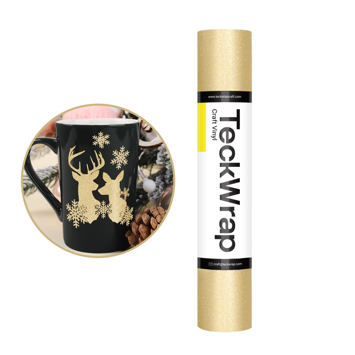 Glitter Adhesive Craft Vinyl