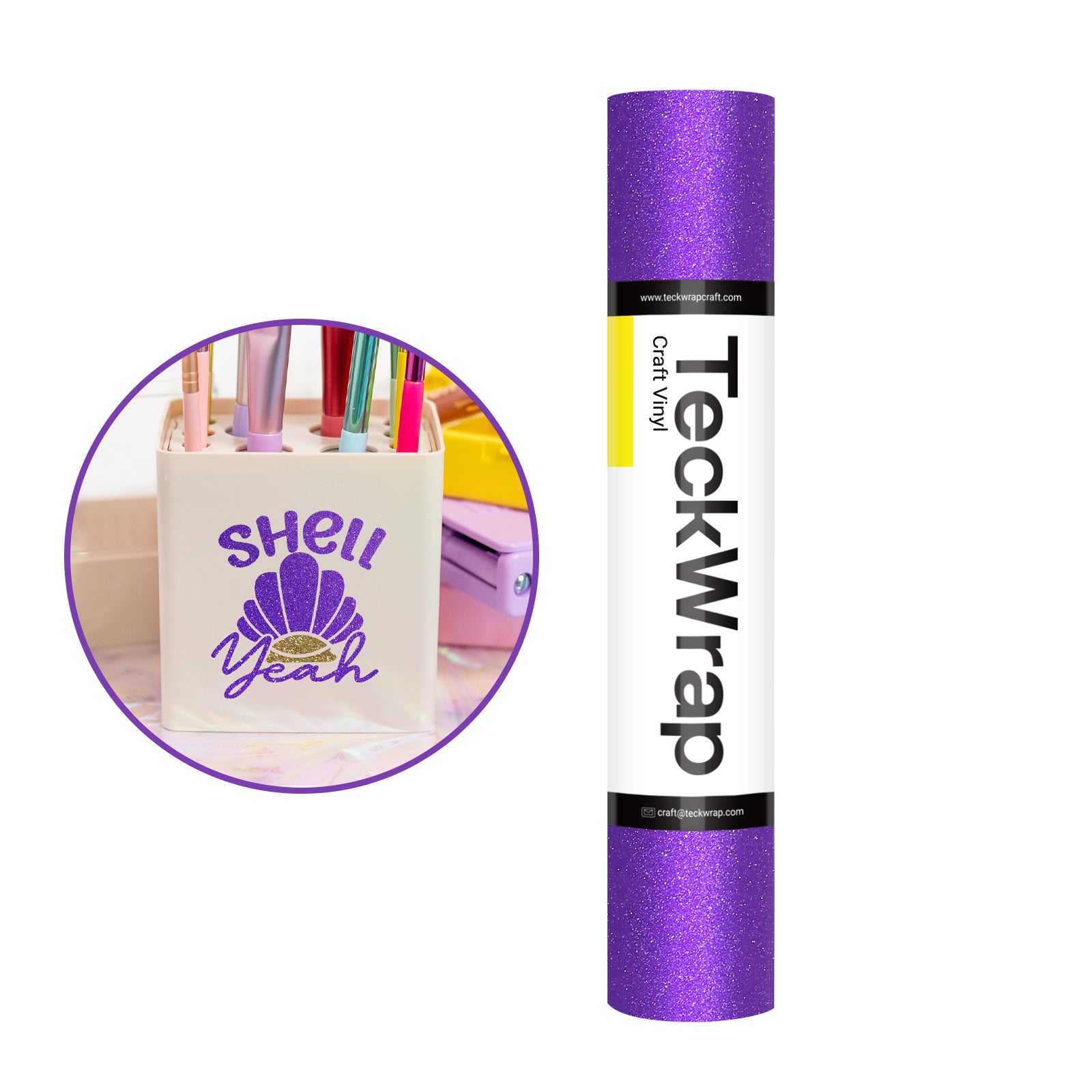 Glitter Adhesive Craft Vinyl