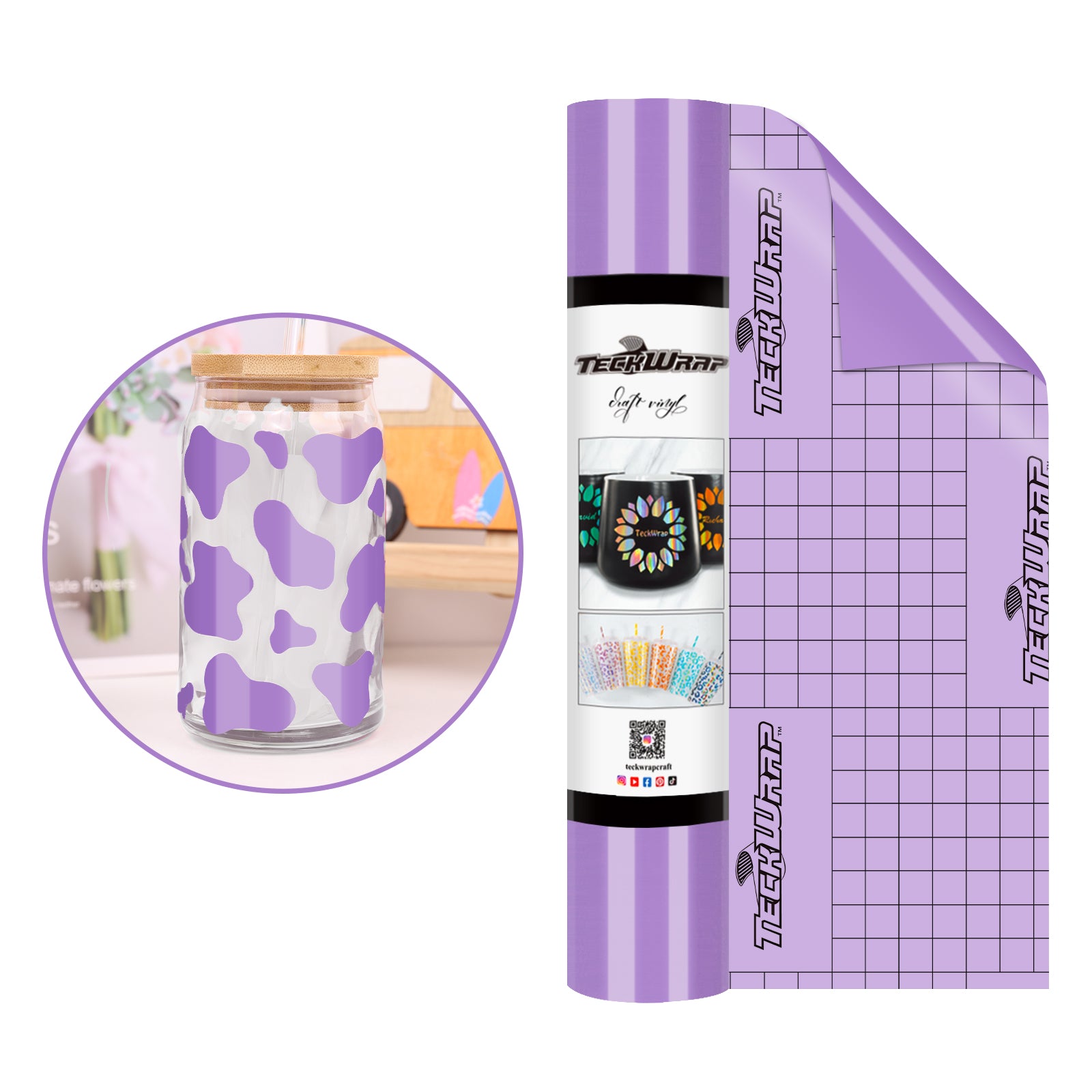 001 Economical Series Craft Vinyl 10ft Glossy Lilac