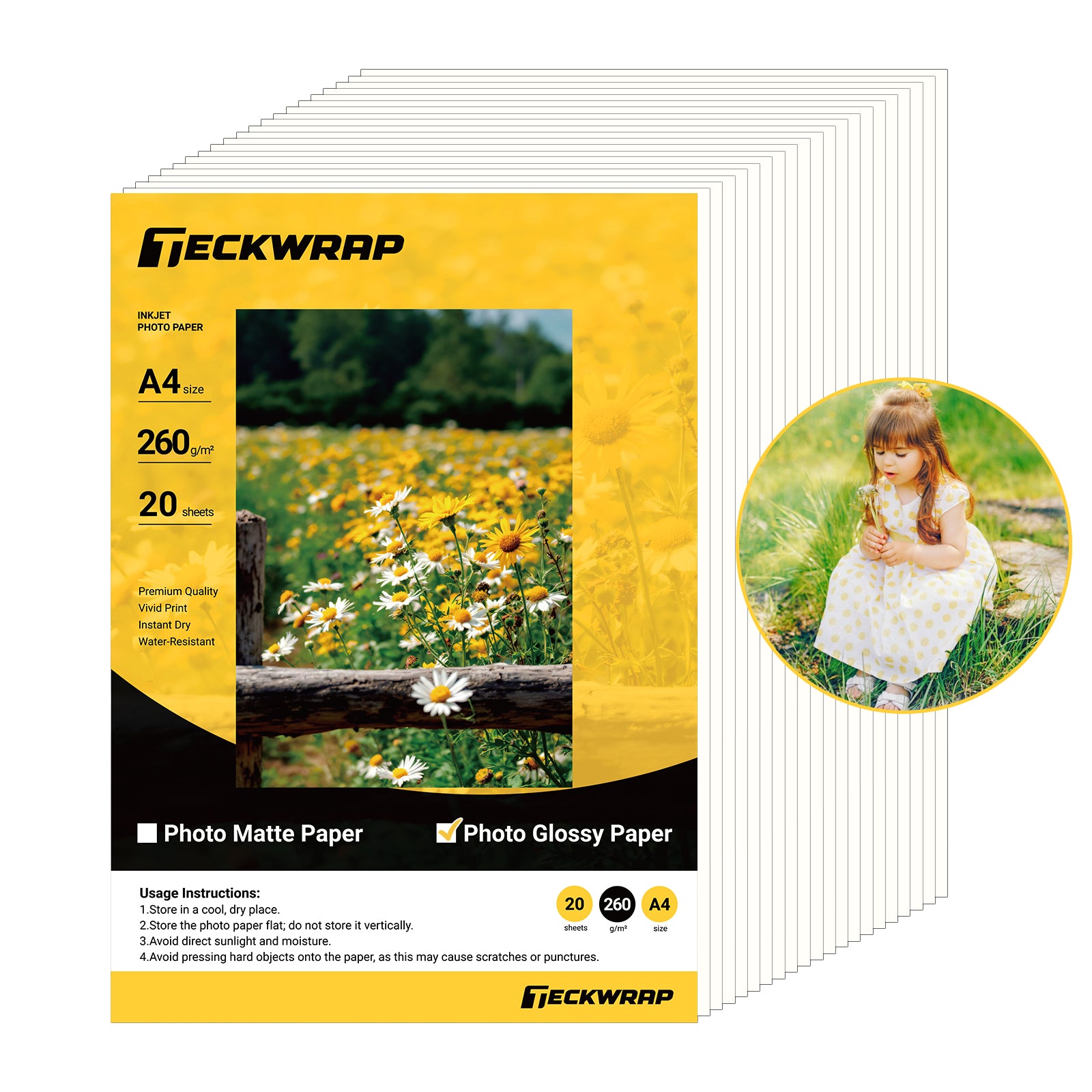 Inkjet Printable Photo Paper TeckWrapCraft