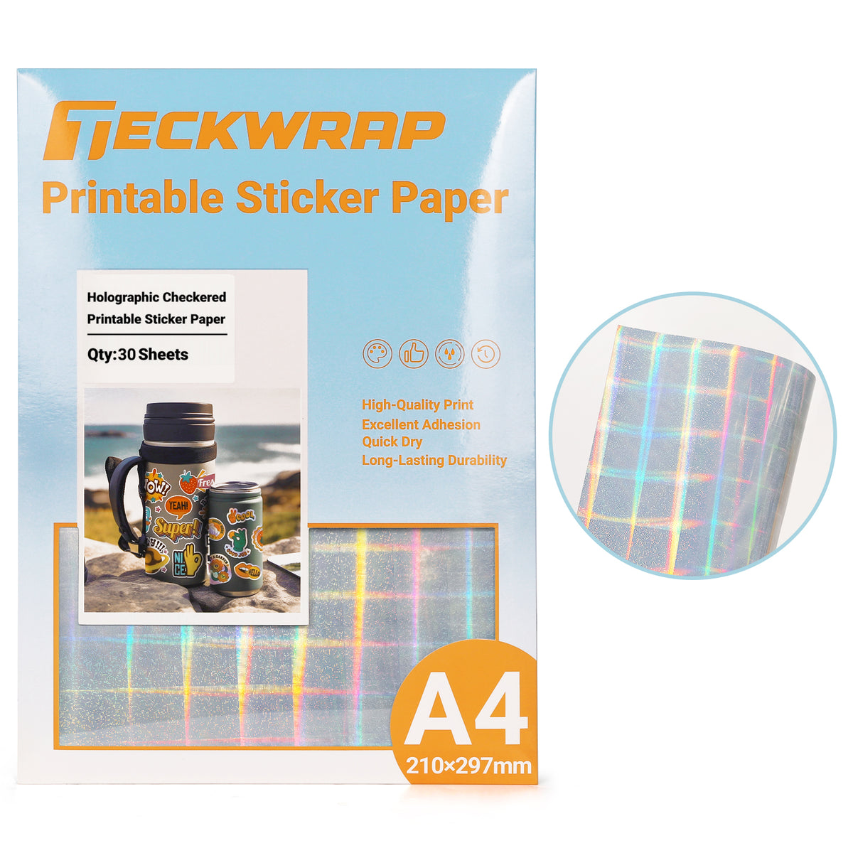 Give Example Sticker Paper Sale-Printable Sticker Paper 30 Sheets(US ONLY) – TeckWrapCraft