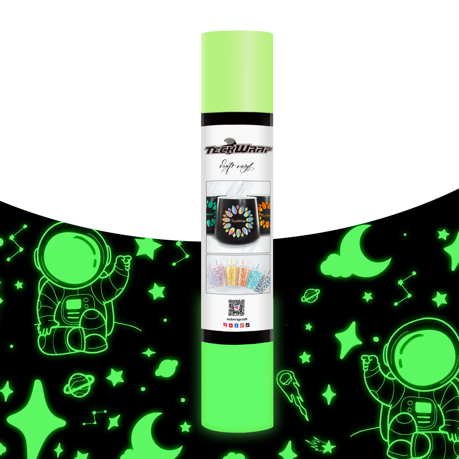 Glow In the Dark Vinyl 5ft Lime