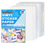 Beginner Packs for Printable Sticker Vinyl, Inkjet Vinyl Mixed Lamination Sheets Beginner Pack