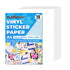 Inkjet Printable Sticker Vinyl , Non-Printable Inkjet Matte Clear Lamination Sheets