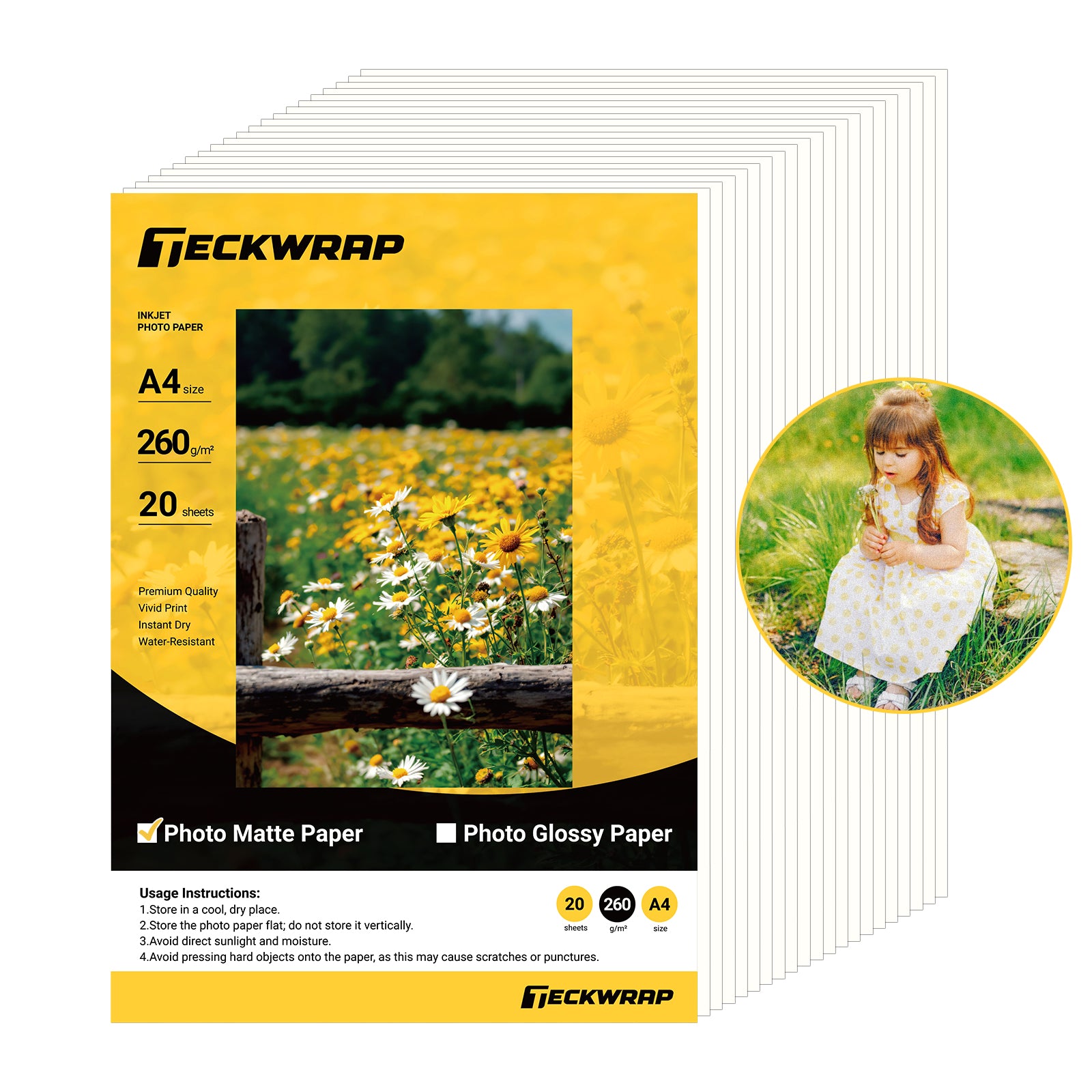Inkjet Printable Photo Paper TeckWrapCraft