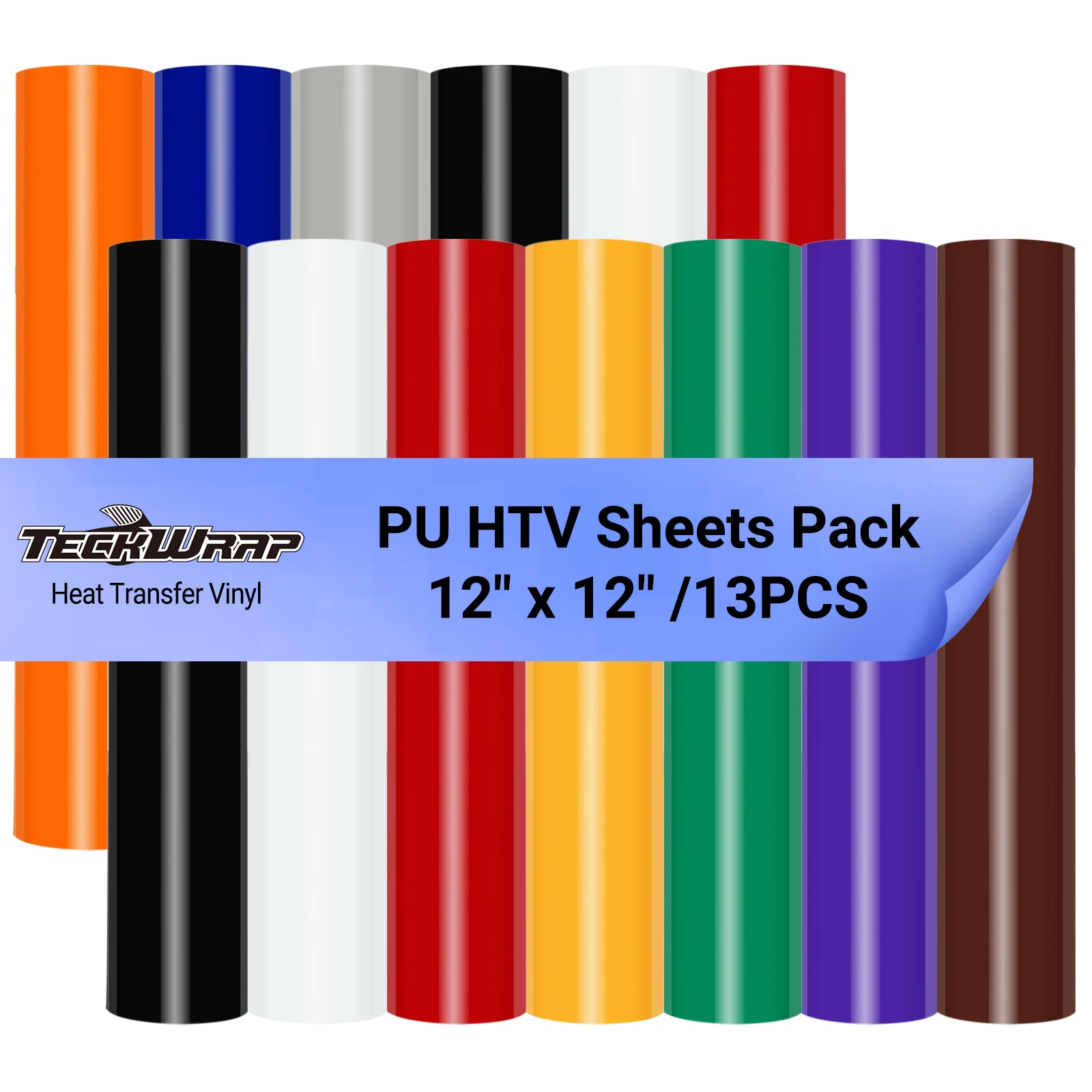 PU Basic Color HTV Sheets Pack (13PCS)