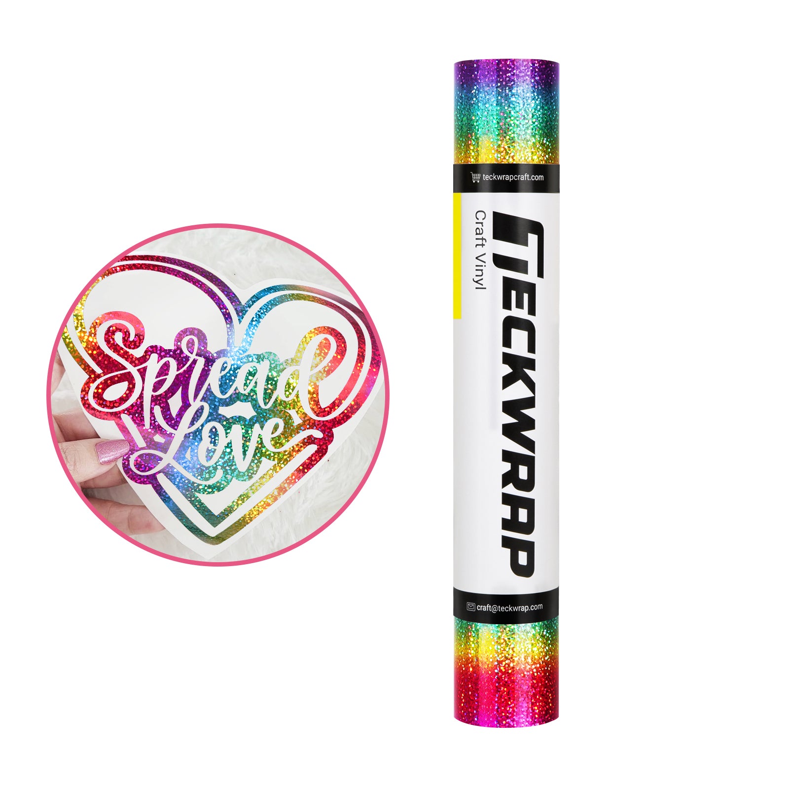 Holographic Sparkle Adhesive Craft Vinyl