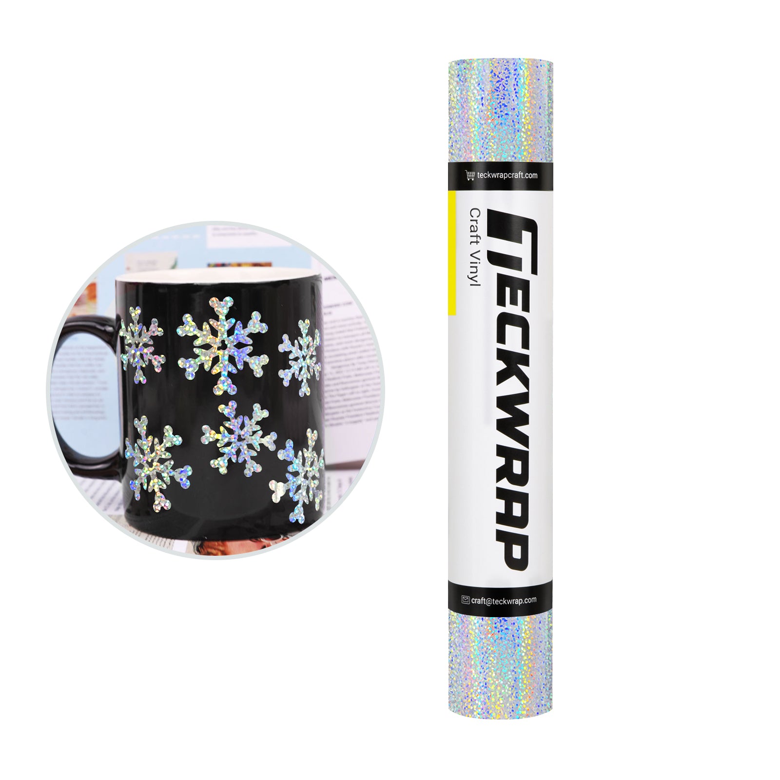 Holographic Sparkle Adhesive Craft Vinyl