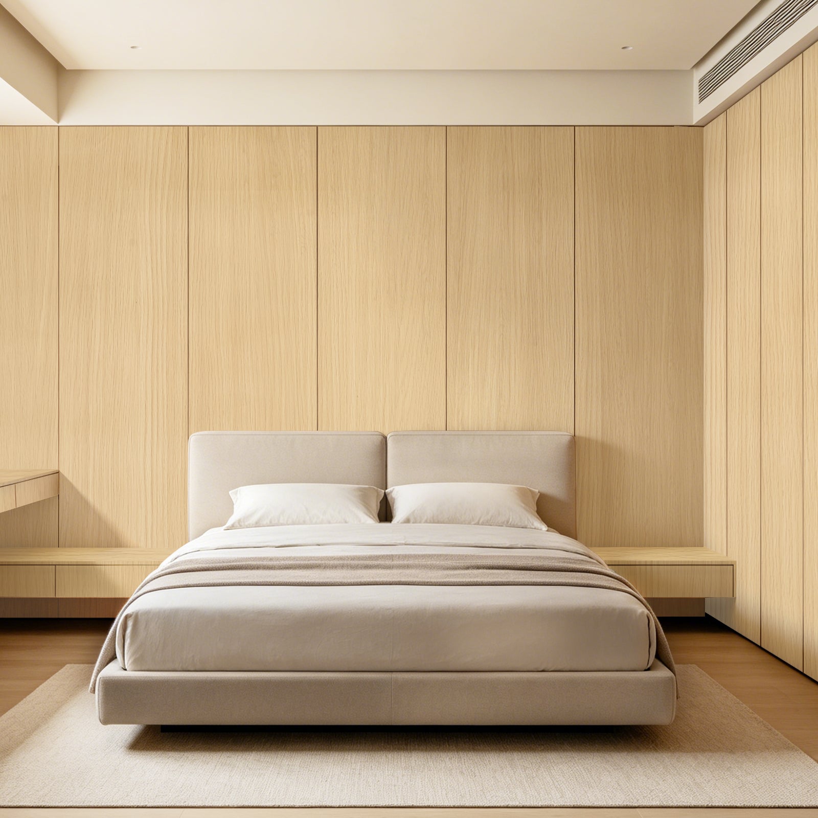 Creamy White Oak Interior Film