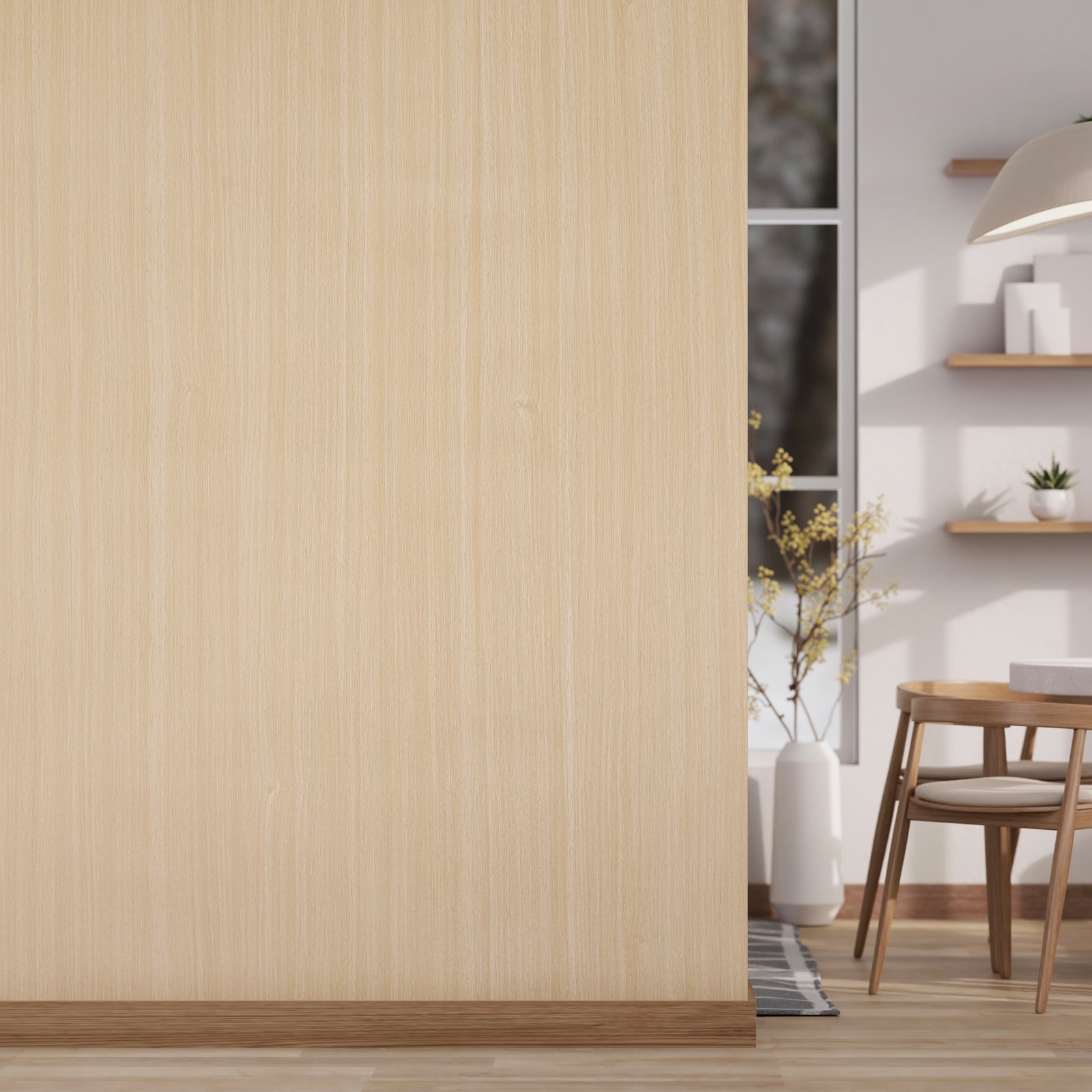 Light Ash Wood Interior Film