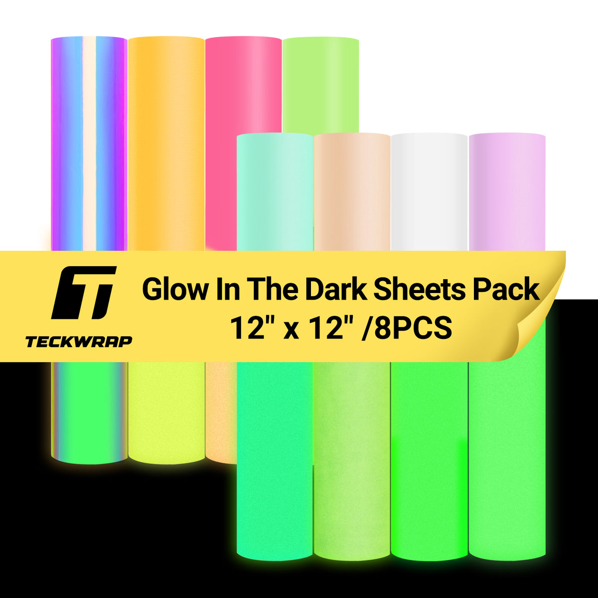 Glow Dark Vinyl Sheets Pack