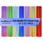 Holo Metallic HTV Sheets Pack