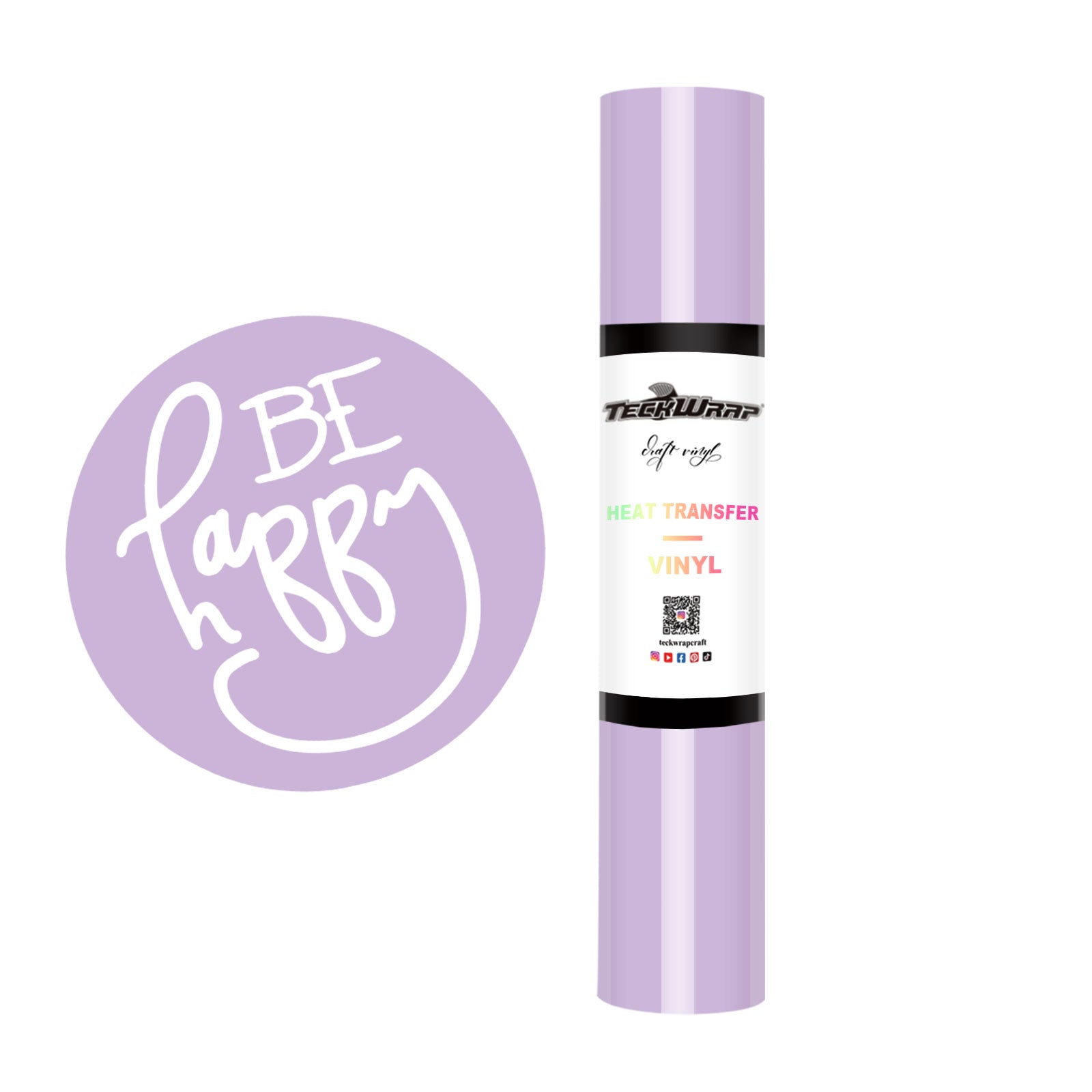 PU Heat Transfer Vinyl 5ft Roll 5ft Lilac