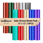 Satin Chrome Vinyl Sheets Pack