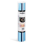 Adhesive Craft Vinyl Roll 13"x5ft - Worldwide / Mirror Chrome Cool Blue - TeckwrapCraft