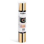 Adhesive Craft Vinyl Roll 13"x5ft - Worldwide / Mirror Chrome Light Gold - TeckwrapCraft