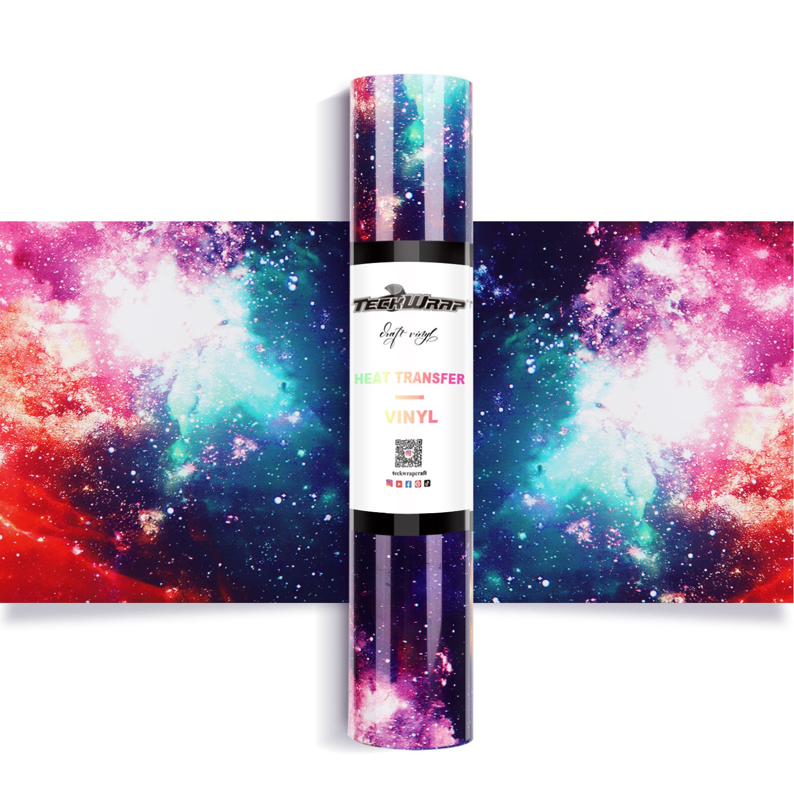 Galaxy Heat Transfer Vinyl 5ft Roll - US to US / Nebula Purple - TeckwrapCraft